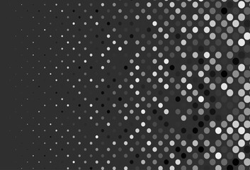 Dark Silver, Gray vector cover with spots.