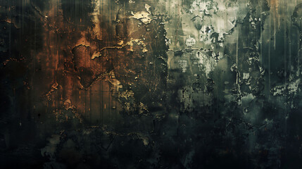 Ancient dull dark wall texture, vintage background.