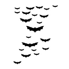 Flock of Flying Bats