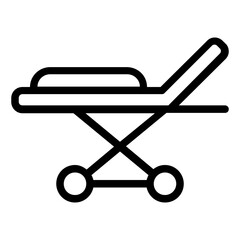 accident stretcher icon
