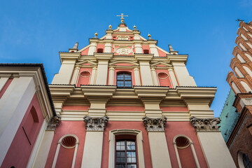 Church of the Gracious Mother of God, Jesuit Church on Old Town of Warsaw, Poland