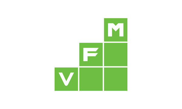 VFM initial letter financial logo design vector template. economics, growth, meter, range, profit, loan, graph, finance, benefits, economic, increase, arrow up, grade, grew up, topper, company, scale
