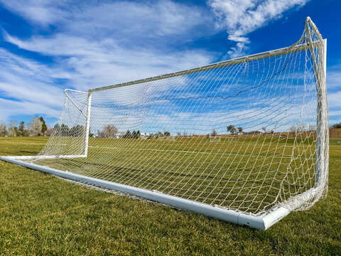 Soccer Goal on a playing field