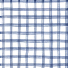 Navy Blue Plaid Hand Drawn Background Overlay
