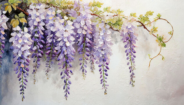 Wisteria, fioletowe kwiaty tapeta