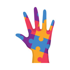 autism puzzle hand