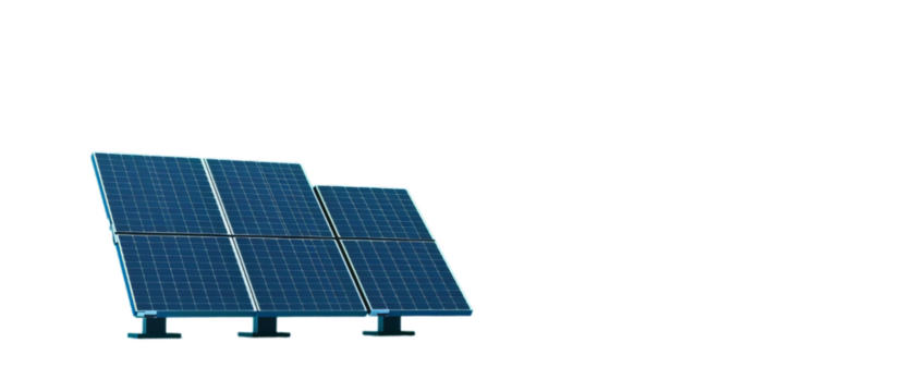 A set of the solar panels.
