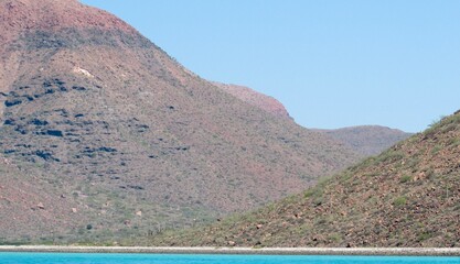 Paisaje de Isla Espíritu Santo, La Paz, Baja California Sur  