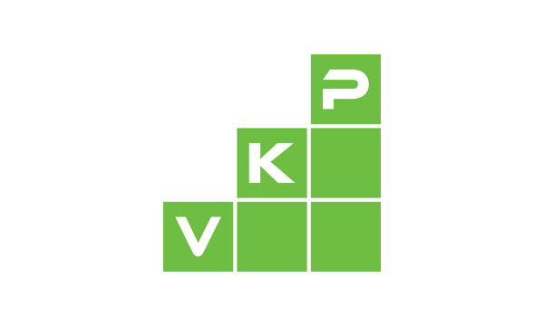 VKP initial letter financial logo design vector template. economics, growth, meter, range, profit, loan, graph, finance, benefits, economic, increase, arrow up, grade, grew up, topper, company, scale
