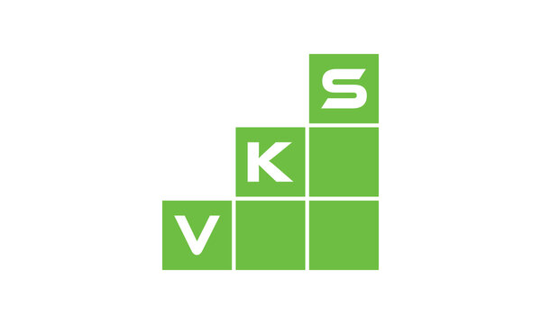 VKS initial letter financial logo design vector template. economics, growth, meter, range, profit, loan, graph, finance, benefits, economic, increase, arrow up, grade, grew up, topper, company, scale