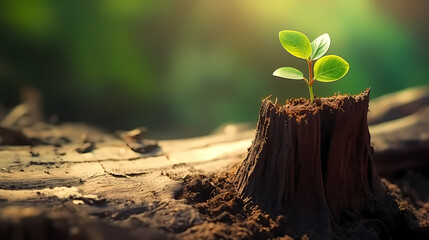 plants growing in soil