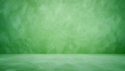 Zielona tekstura grunge, puste pomieszczenie 3d. Puste miejsce