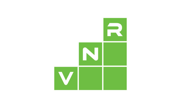 VNR initial letter financial logo design vector template. economics, growth, meter, range, profit, loan, graph, finance, benefits, economic, increase, arrow up, grade, grew up, topper, company, scale
