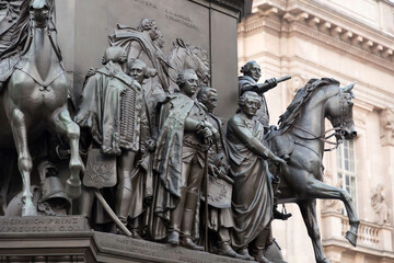 The equestrian statue of Frederick the Great in Berlin, Germany