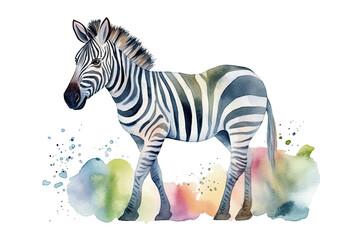 Book Children's animal African illustration drawing illustration watercolor Zebra