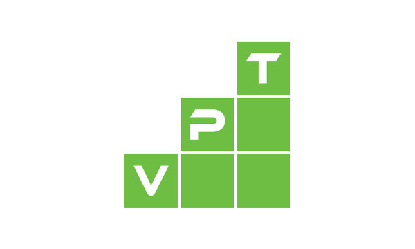 VPT initial letter financial logo design vector template. economics, growth, meter, range, profit, loan, graph, finance, benefits, economic, increase, arrow up, grade, grew up, topper, company, scale