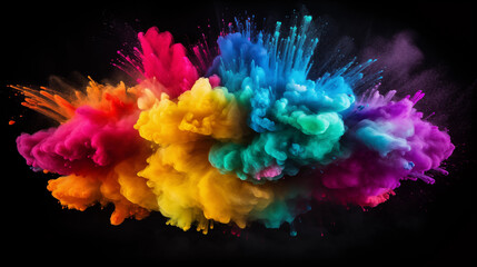 Fototapeta na wymiar Colorful Powder Explosion