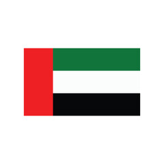 Fototapeta na wymiar United Arab Emirates flag icon vector