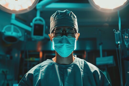Portrait of a surgeon looking at camera
