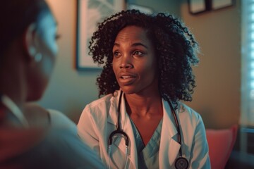 Doctor discussing treatment options with a patient