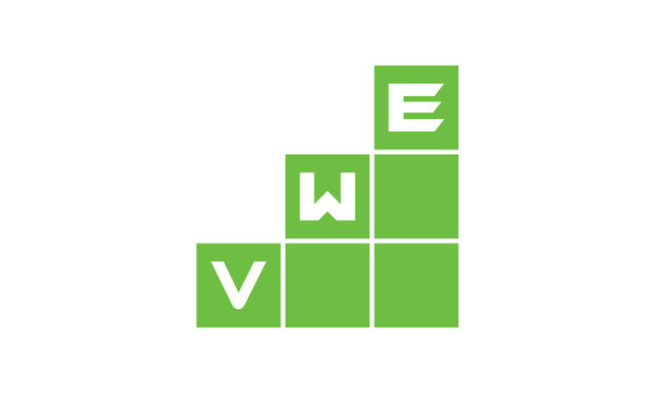 VWE initial letter financial logo design vector template. economics, growth, meter, range, profit, loan, graph, finance, benefits, economic, increase, arrow up, grade, grew up, topper, company, scale