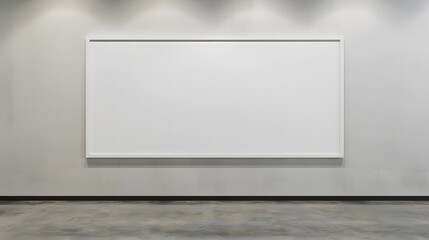 Blank Canvas on the white wall