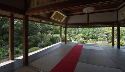 実光院　書院から庭園を望む　京都市左京区大原