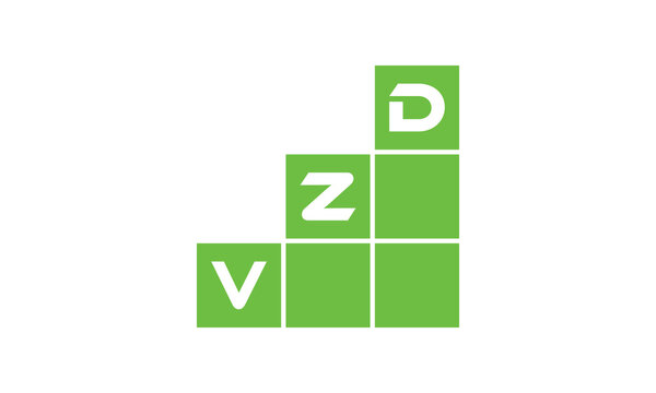 VZD initial letter financial logo design vector template. economics, growth, meter, range, profit, loan, graph, finance, benefits, economic, increase, arrow up, grade, grew up, topper, company, scale