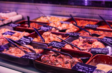 Culinary Variety at the Store Counter