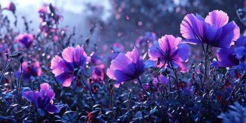 purple crocus flowers - Powered by Adobe