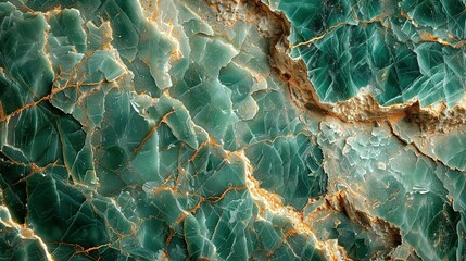 Seamless pattern background of a green marble texture backdrop
