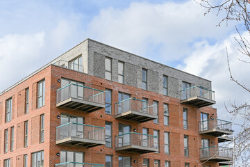 London, UK, 4 March 2024: Affordable housing new development in Boleyn Road, Newham, London