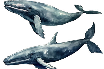 illustration postcard Design Whales background white invitation shirt isolated t