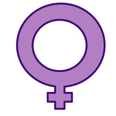 Simbolo femenino - obrazy, fototapety, plakaty