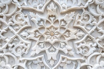 Highkey image of a beautiful intricate pattern - generative ai
