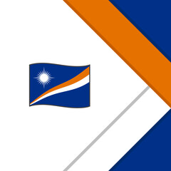 Marshall Islands Flag Abstract Background Design Template. Marshall Islands Independence Day Banner Social Media Post. Marshall Islands Cartoon
