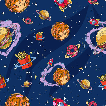 SPACE FOOD PATTERN