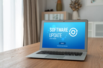 Software update on computer for modish version of device software upgrade