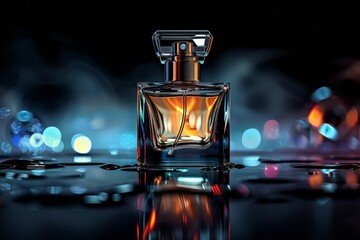 Luxury perfume. Background with selective focus and copy space - obrazy, fototapety, plakaty