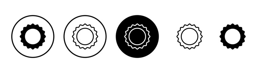 Badge icon vector isolated on white background. Awards icon. Achieve. Stamp