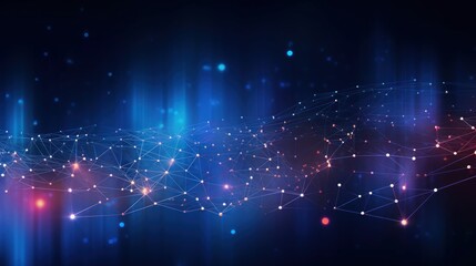 Obraz premium Technology Particle Abstract Background