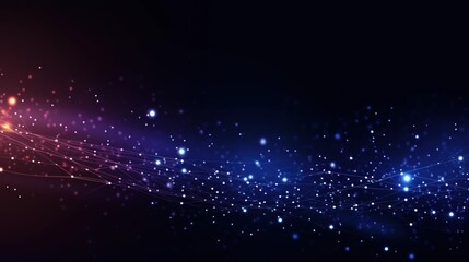 Obraz premium Technology Particle Abstract Background