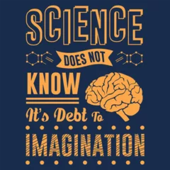 Fotobehang Science Quotes T-shirt Designs © YEBADNEXT