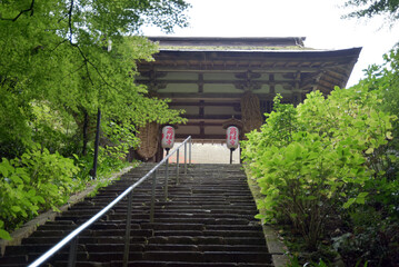 Fototapeta premium 金剛輪寺 二天門 滋賀県愛知郡愛荘町