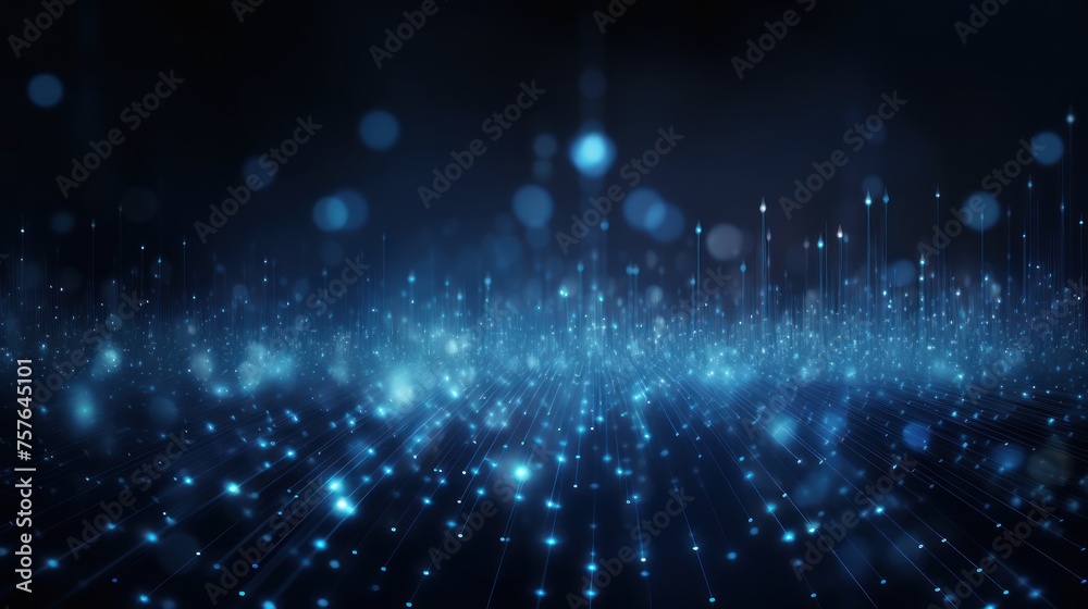 Poster technology particle abstract background