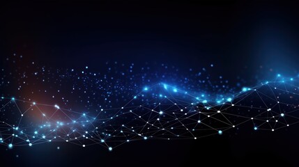 Fototapeta premium Technology Particle Abstract Background