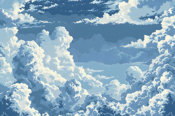 青い空に浮かぶ雲