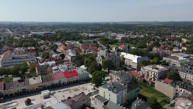 Beautiful Landscape Church Old Town Chelm Aerial View Poland