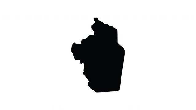 animation forming a map of Riyadh in saudi arabia