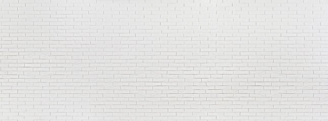 White brick wall as background, banner design